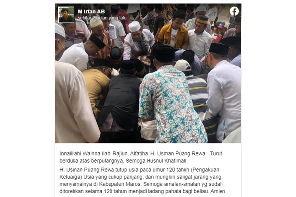Legislator DPRD Sulsel Ungkap Kebiasaan Warga Tertua di Maros