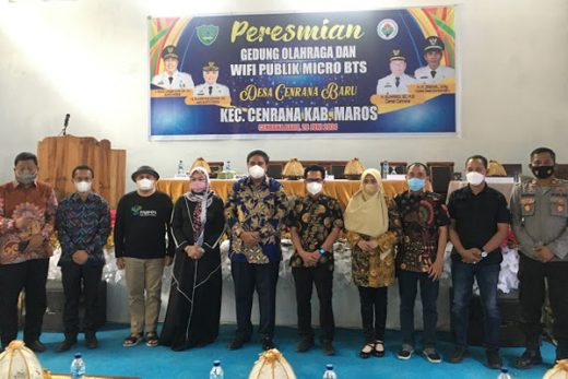 Bupati dan Wabup Maros Resmikan Akses Internet di Malaka Cenrana