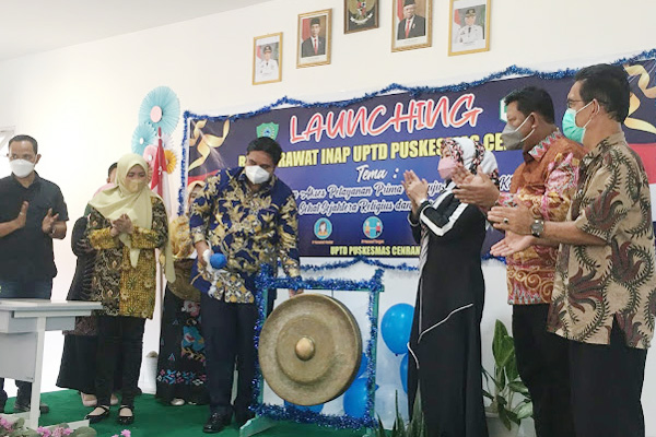 Peresmian ruang rawat inap Puskesmas Cenrana Maros