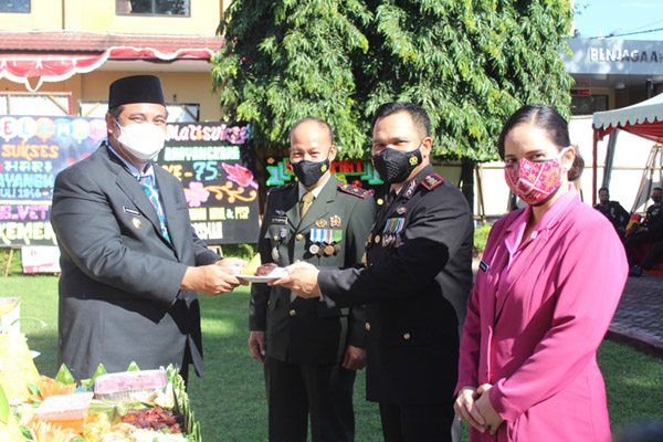 Polres Maros Gelar Syukuran Hari Bhayangkara ke-75