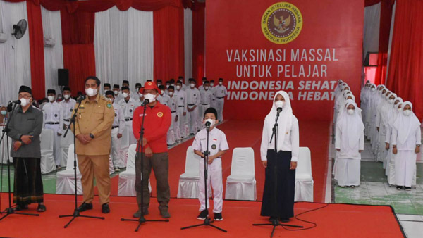 Vaksinasi Covid-19 untuk pelajar di Maros