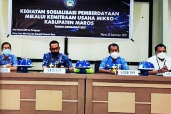 Sekda Maros Sosialisasi Pemberdayaan Melalui Kemitraan Usaha Mikro