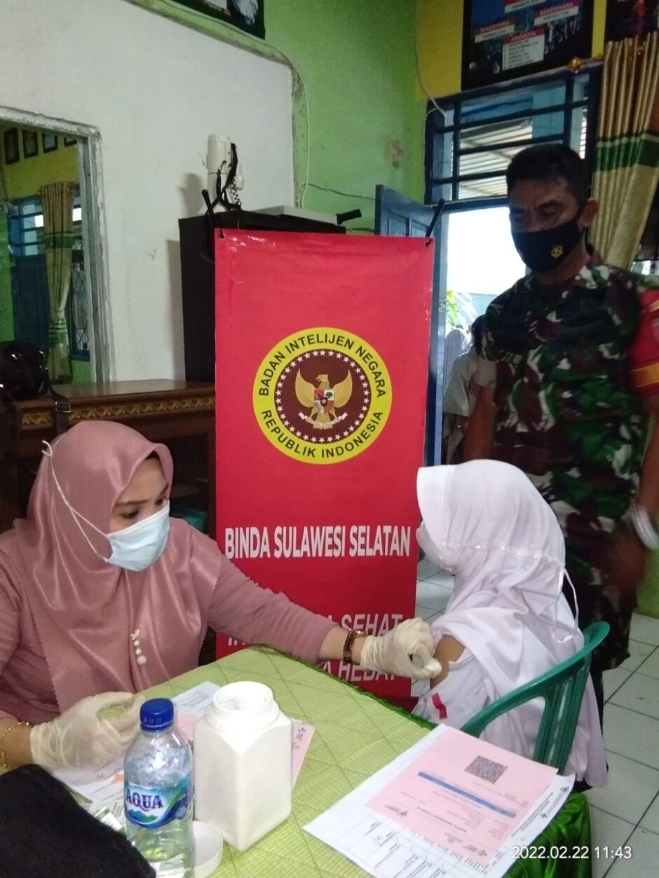 BIN dan Pemkab Maros Gelar Vaksinasi Anak