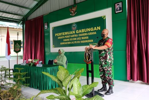 Kodim 1422/Maros Beri Pembinaan Mental Rohani Kepada Para Anggota Persit