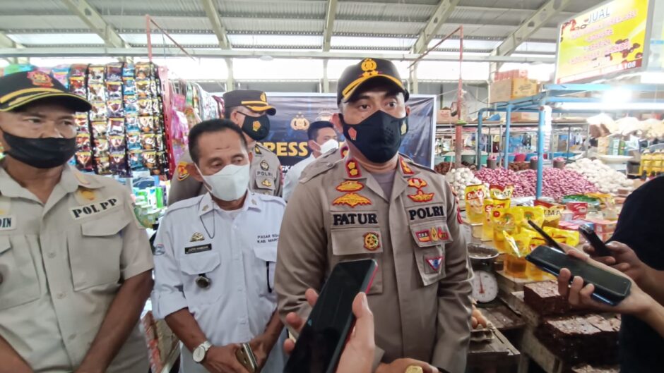 Polres Maros Bersama Koperindag Maros Tinjau Pemantauan Ketersediaan Minyak Goreng