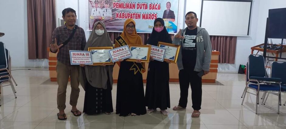 Dinas Perpustakaan dan Kearsipan Maros Gelar Lomba Duta Baca tahun 2022.