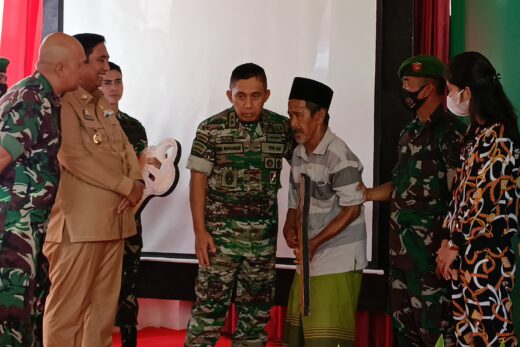 Dandim 1422 Bersama Bupati Maros Sambut Kunjungan Kerja Pangdam XIV Hsn di Maros