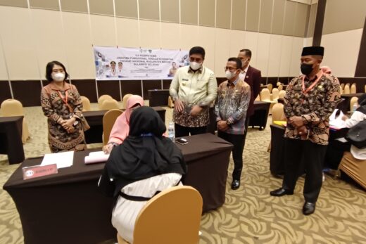 57 Fungsional Dinkes Maros Jadi Penguji 1.360 Nakes Dari 8 Provinsi