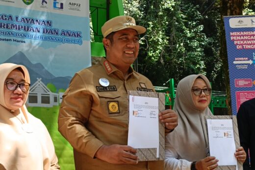 Pemkab Maros Launching Lembaga Layanan Perlindungan Perempuan dan Anak