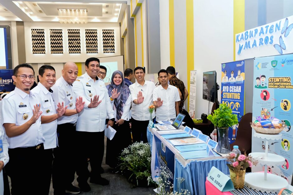 Bupati dan Wabup Maros Kompak Menghadiri Aksi Konvergensi Percepatan Penurunan Stunting Tingkat Provinsi