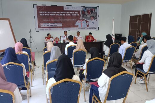 Ketua PMI Maros Buka Orientasi Kepalangmerahan, Harap Lahirkan Relawan Tangguh Berkualitas