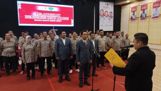 Bupati Maros Hadiri Pelantikan Pengurus Koni Maros Masa Bakti 2023-2027