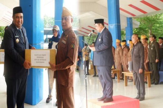Peringatan Hari Pahlawan, Pemkab Maros serahkan Bantuan Sembako ke Veteran
