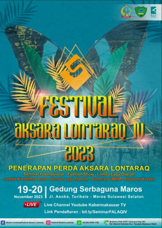 Festival Aksara Lontaraq ke-4 Digelar di Maros