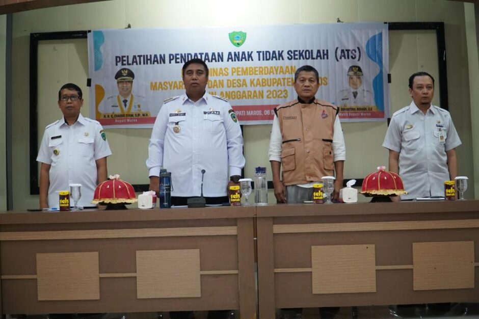Pemkab Maros Gelar Pelatihan Pendataan Anak Tidak Sekolah