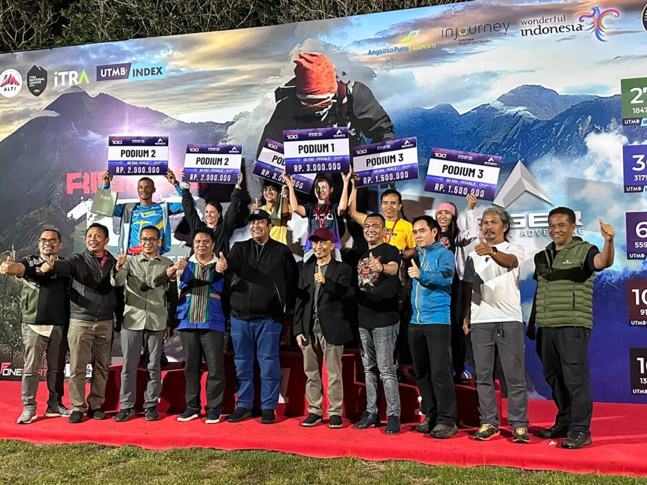 Chaidir Syam Lepas Peserta Lari Trail Rinjani 100 