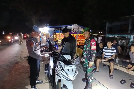 Apel Cipkon Gabungan TNI-Polri Dan Satpol PP Antisipasi Malam Minggu di Wilayah Moncongloe. 