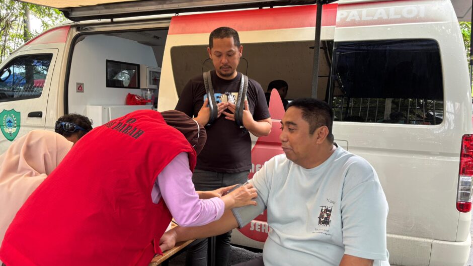 Bupati Maros Pantau CFD dan Ikut Donor Darah