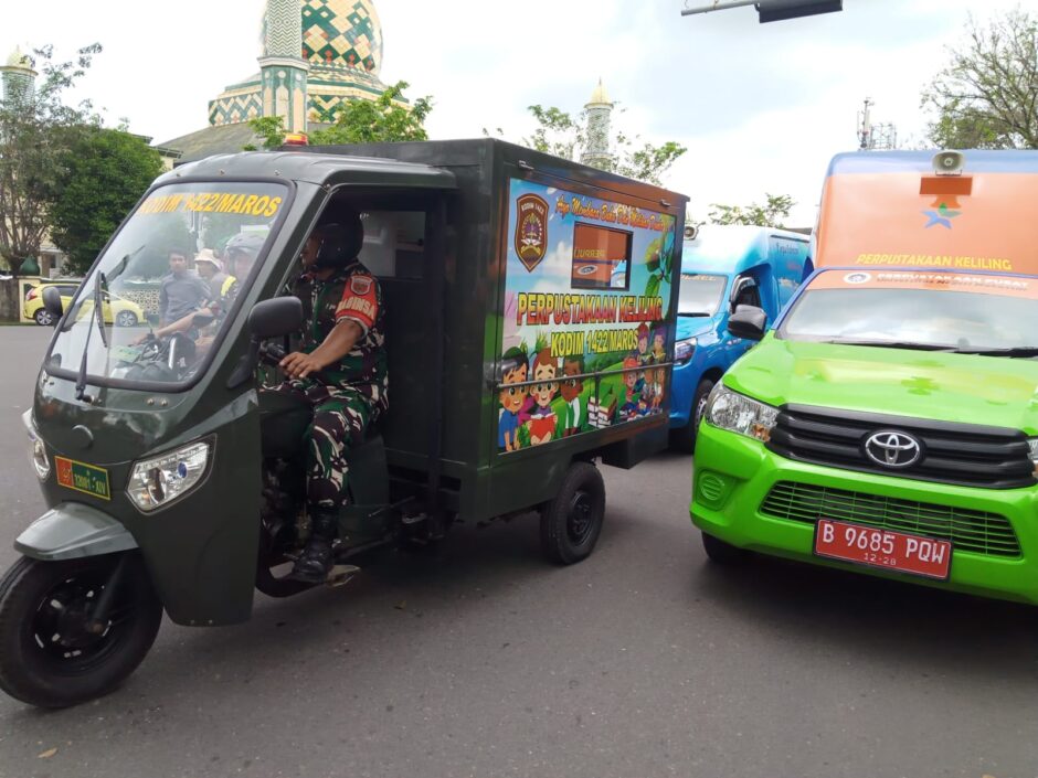 Serda Kadir dan Mobil Pustaka TNI, Bintang di Festival Gau Maraja