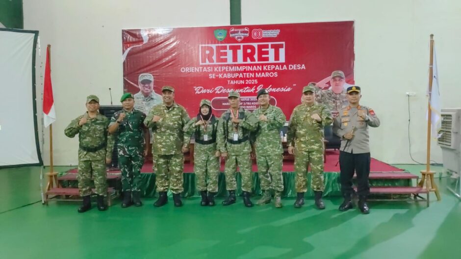 Retret di Kostrad, Kepala Desa Maros Dilatih Bela Negara dan Disiplin