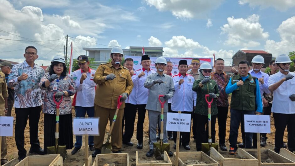 KOPDES MERAH PUTIH DIBANGUN DI MAROS, TARGET NASIONAL CAPAI 20 RIBU GERAI