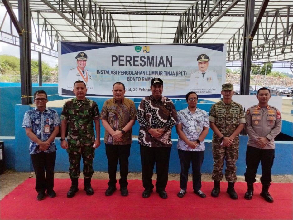 IPLT Rp6,9 M di Maros Resmi Beroperasi, Layani Sedot Tinja 6 Kecamatan