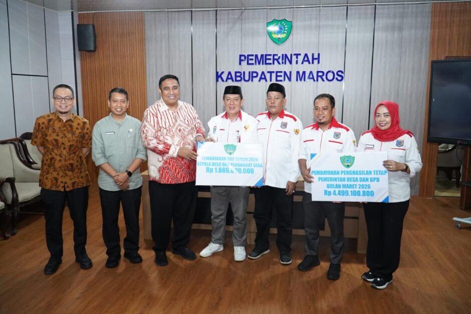 Rp4,5 Miliar Digelontorkan Pemkab Maros untuk Gaji Kades dan Perangkat Desa