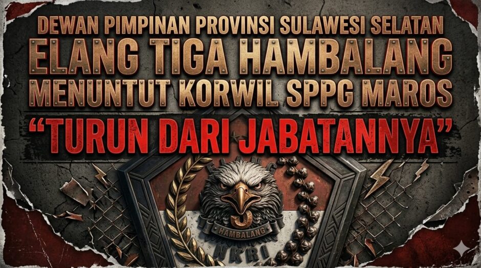 Elang Tiga Hambalang Desak Koordinator Wilayah SPPG Maros Mundur dari Jabatan