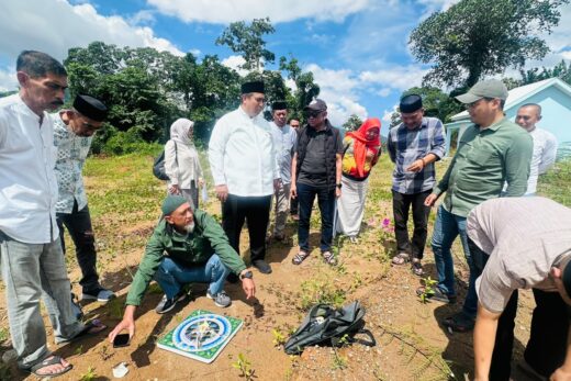Segera Dibangun, Bupati Maros Turun Langsung Pantau penentuan Arah Kiblat Masjid RS Camba