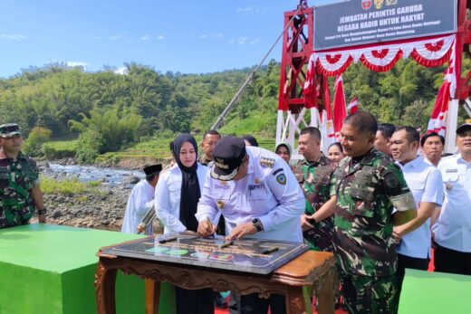 Jembatan Garuda Merah Putih Resmi Berdiri di Pelosok Tompobulu