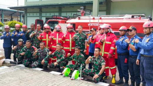 Dapat Armada Damkar dari Kemenhan, Personel Kodim 1422 Maros Ikuti Pelatihan Khusus