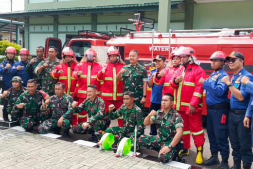 Dapat Armada Damkar dari Kemenhan, Personel Kodim 1422 Maros Ikuti Pelatihan Khusus